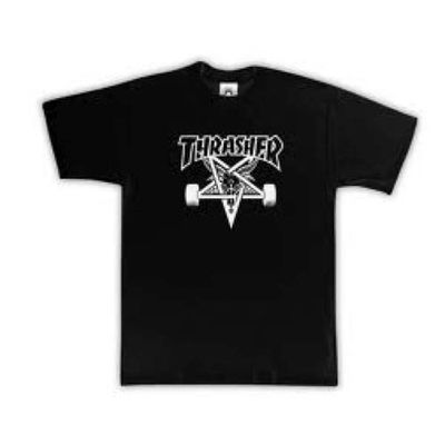 THRASHER SKATEGOAT T-SHIRT BLACK, Maat: S