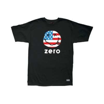 LOSER MACHINE X ZERO AMERICAN SMILEY T-SHIRT BLACK