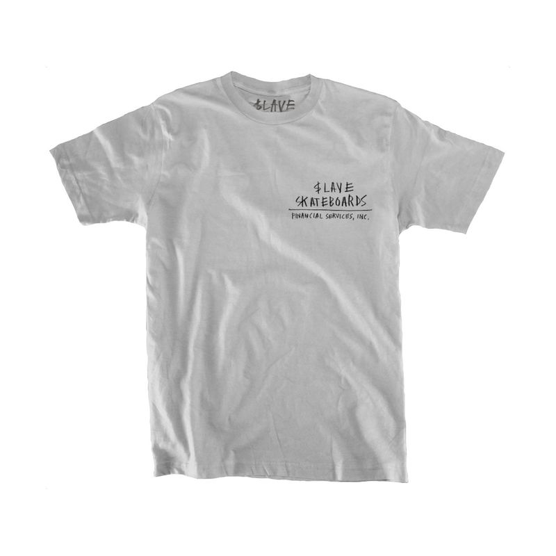 SLAVE RETIREMENT PLAN T-SHIRT SILVER