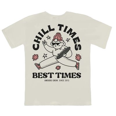 AMERICAN SOCKS CHILL TIMES T-SHIRT NATURAL