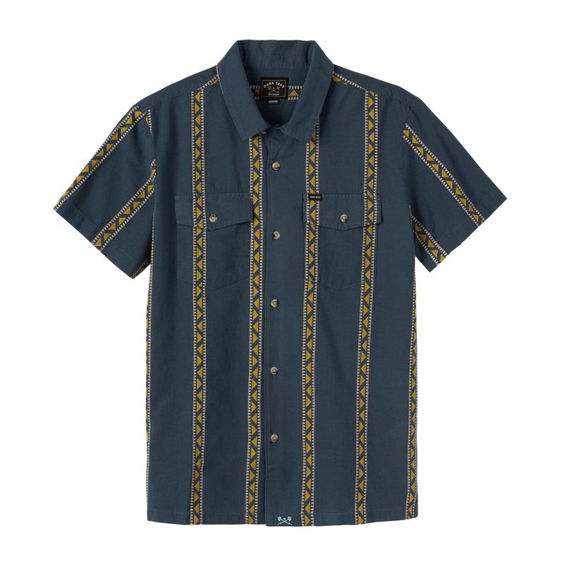 DARK SEAS HILLSDALE S/S BLOUSE SLATE