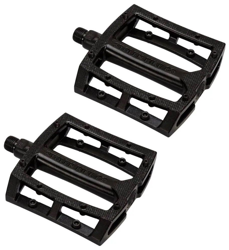 Stolen Throttle 9/16&quot; Loose Ball Aluminium BMX Pedals. Beschikbaar in diverse kleuren., Kleur: Zwart