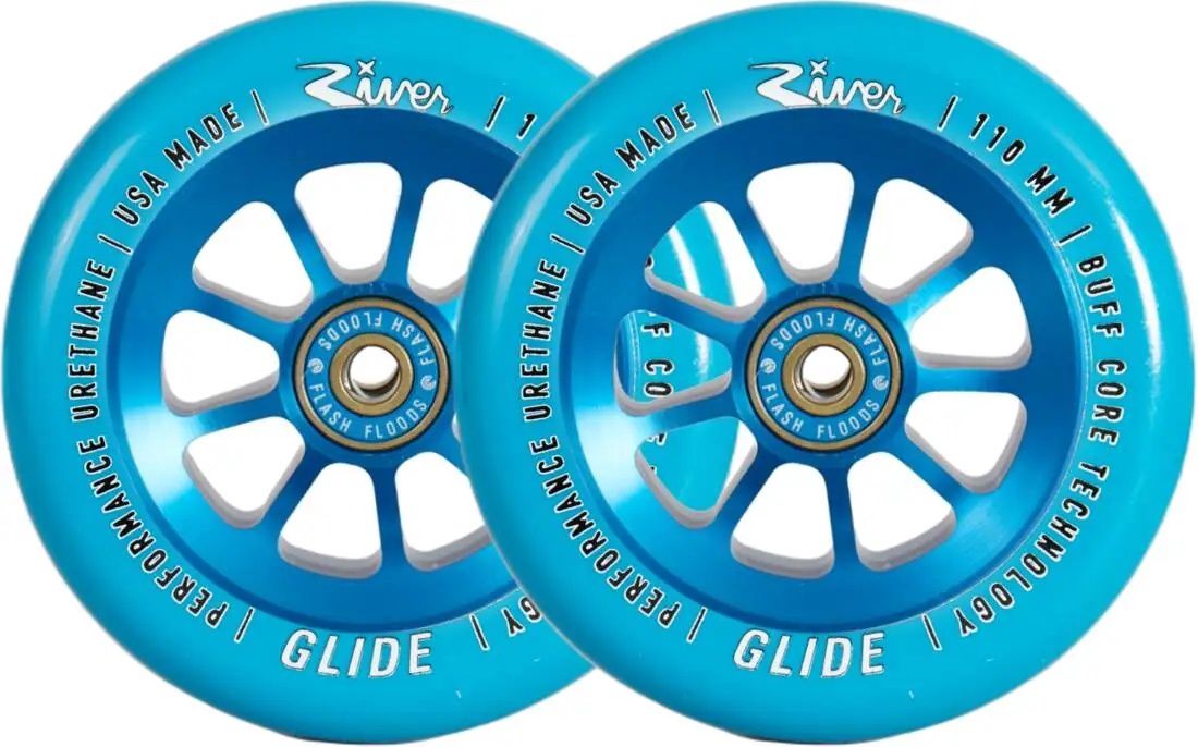 River Naturals Glide Stuntstep Wielen 2-Pack - kleur Sapphire