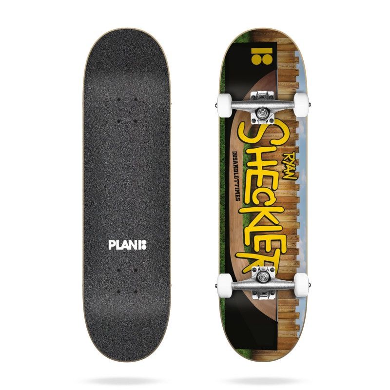 PLAN B SHECKLER SANDLOT 8.0 SKATEBOARD COMPLETE