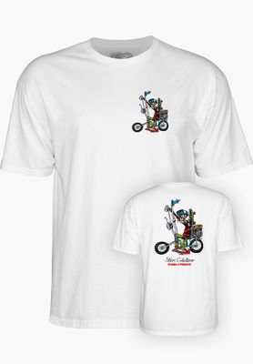 Powell Peralta T-Shirt Steve Caballero Chopper Bike - White