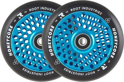 Root Honeycore Black 110mm Stuntstep Wielen 2-Pack - Kleur: Blauw
