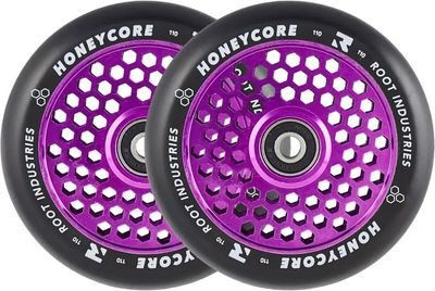 Root Honeycore Black 110mm Stuntstep Wielen 2-Pack - Kleur: Paars