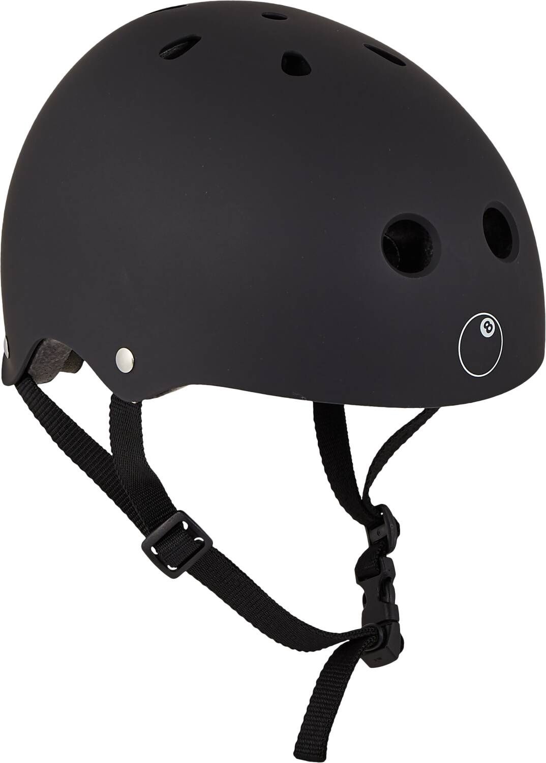 Eight Ball Skatehelm, Kleur: Zwart, Maat: 52-56 (Hoofdomvang in cm)