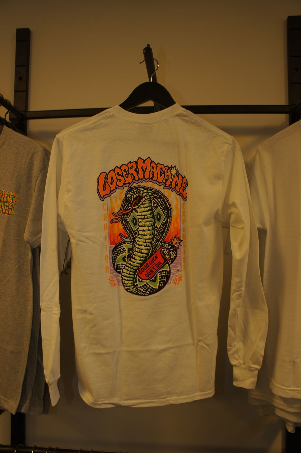 Longsleeve Loser-Machine White, Maat: S