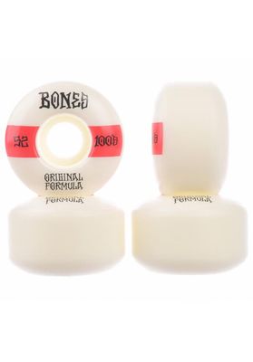 Bones Wheels 100's OG #19 V4 100A Wide 52mm white-red