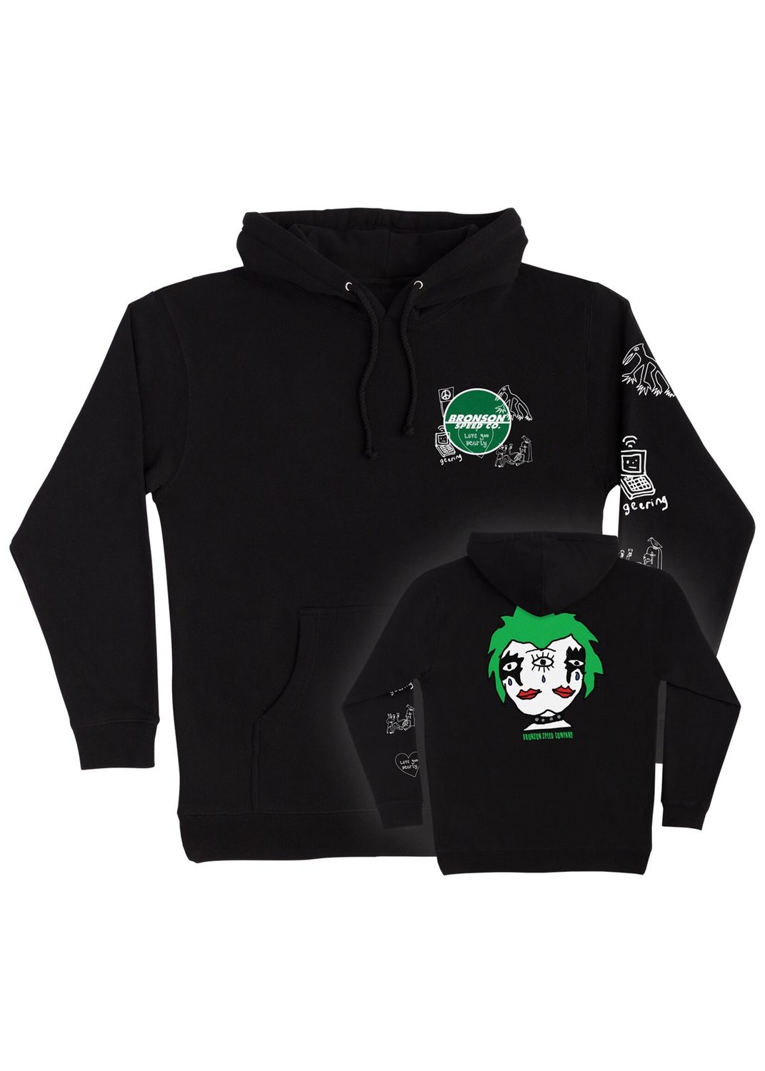 Hoodie Bronson Speed Co. Breana Geering, Kleur: Black, Maat: S