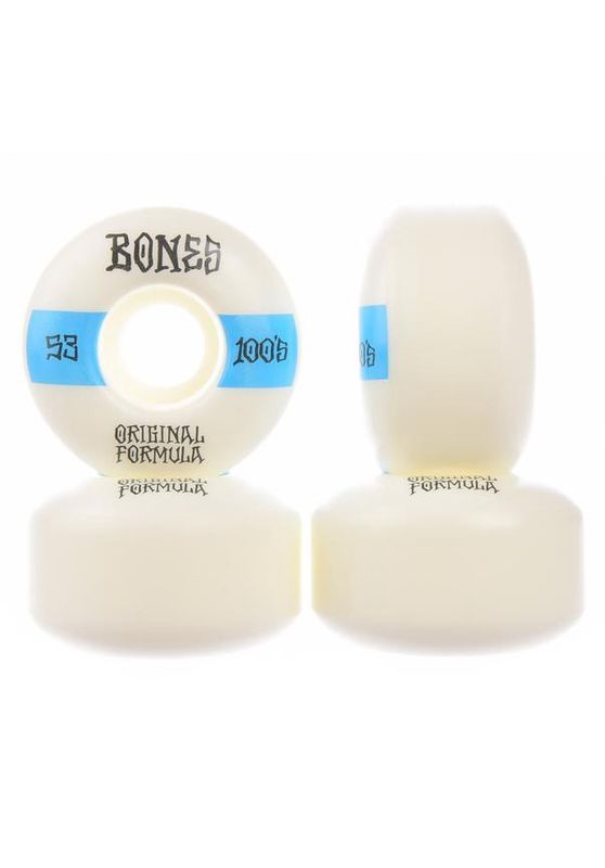 Bones Wheels 100's OG #19 V4 100A Wide 53mm white-blue