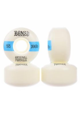 Bones Wheels 100's OG #19 V4 100A Wide 53mm white-blue