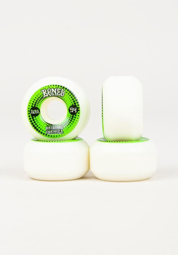 Bones Wheels 100's Originals #5 V5 Sidecut 100A, 54mm white-green
