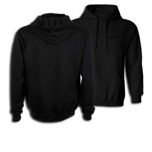 SOUR HOODED SWEAT THE SOLUTION HOOD, BLACK / BLACK, Maat: M