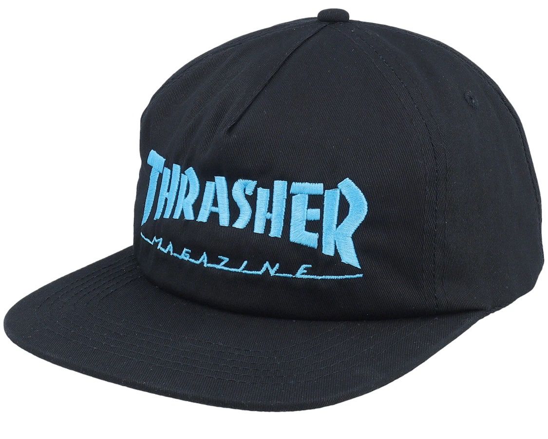 THRASHER SKATE MAG LOGO BLUE SNAPBACK BLACK/BLUE OS