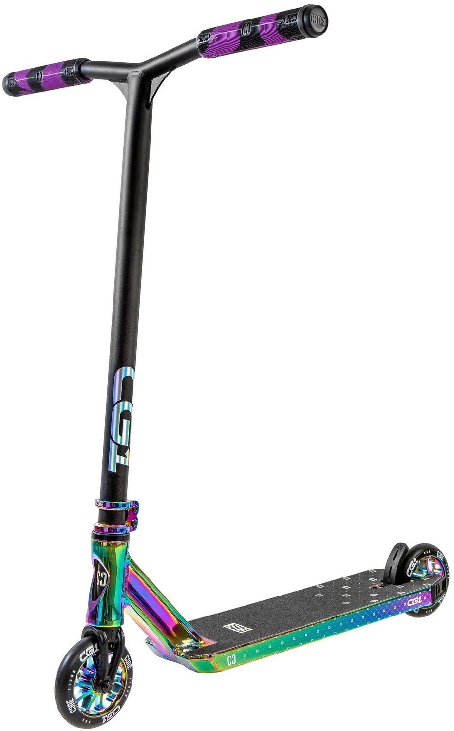Core CG1 Stuntstep. Leverbaar in diverse kleuren., Kleur: Zwart/Neochrome