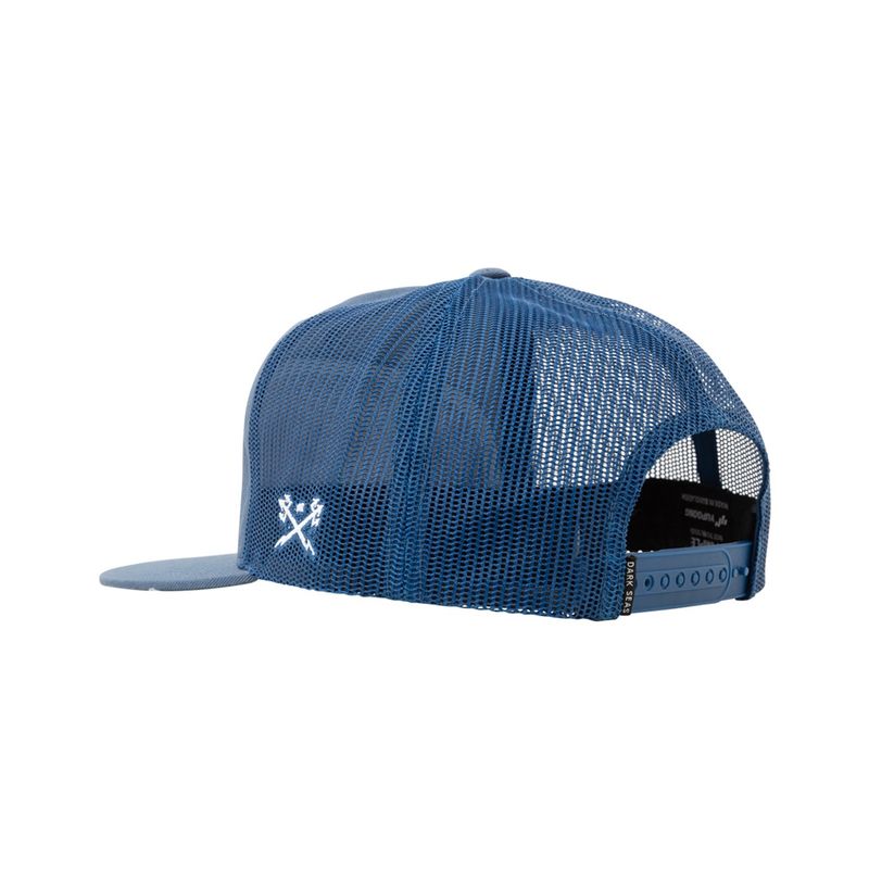 DARK SEAS GOTHIC TRUCKER CAP BLUE OS