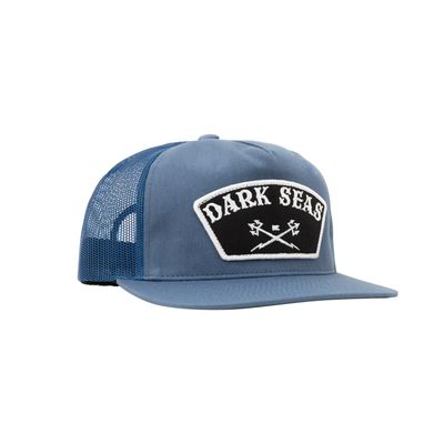 DARK SEAS GOTHIC TRUCKER CAP BLUE OS
