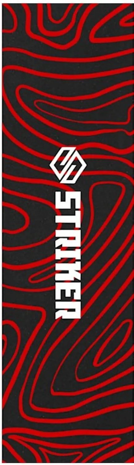 Striker Topo Swirl Griptape Step. Leverbaar in diverse kleuren., Kleur: Rood