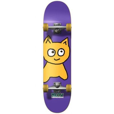 Meow Big Cat Complete Skateboard Purple 8.25