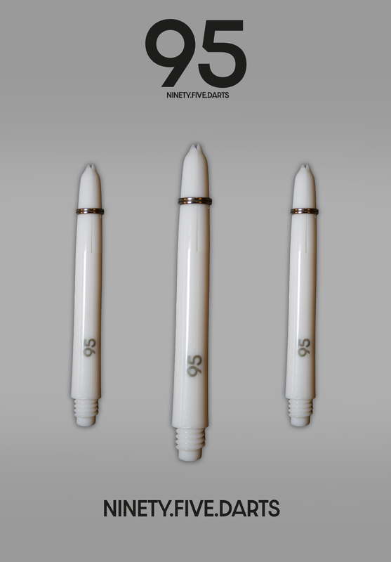 ​NINETY.FIVE.DARTS Shafts 2 Sets inkl.Aluminium Ringe 41mm