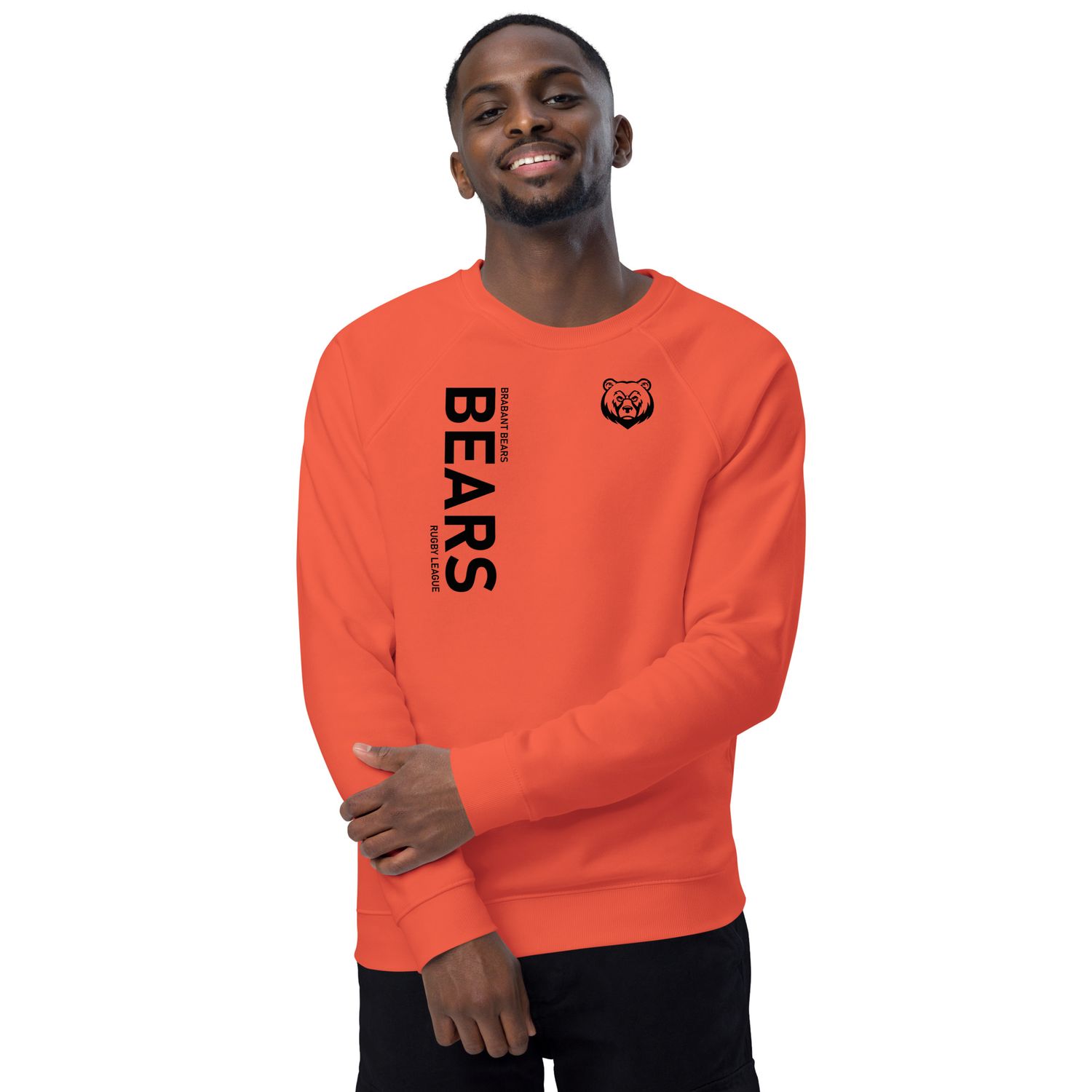 Unisex organic raglan sweatshirt