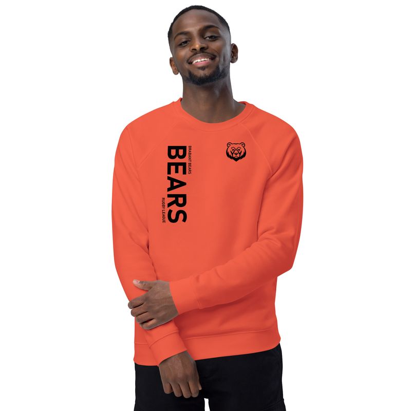 Unisex organic raglan sweatshirt