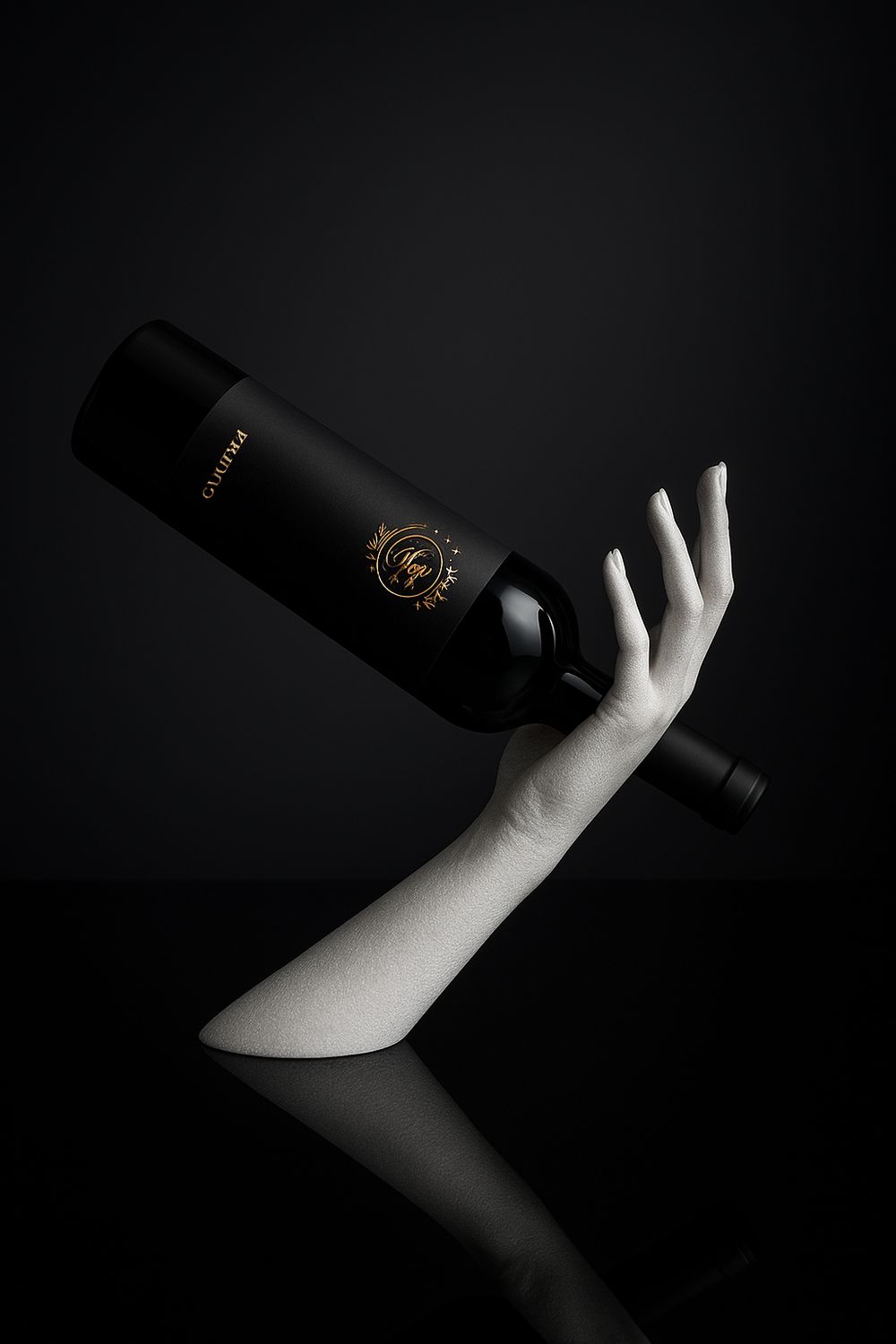 Weinflaschenhalter - Elegante Hand