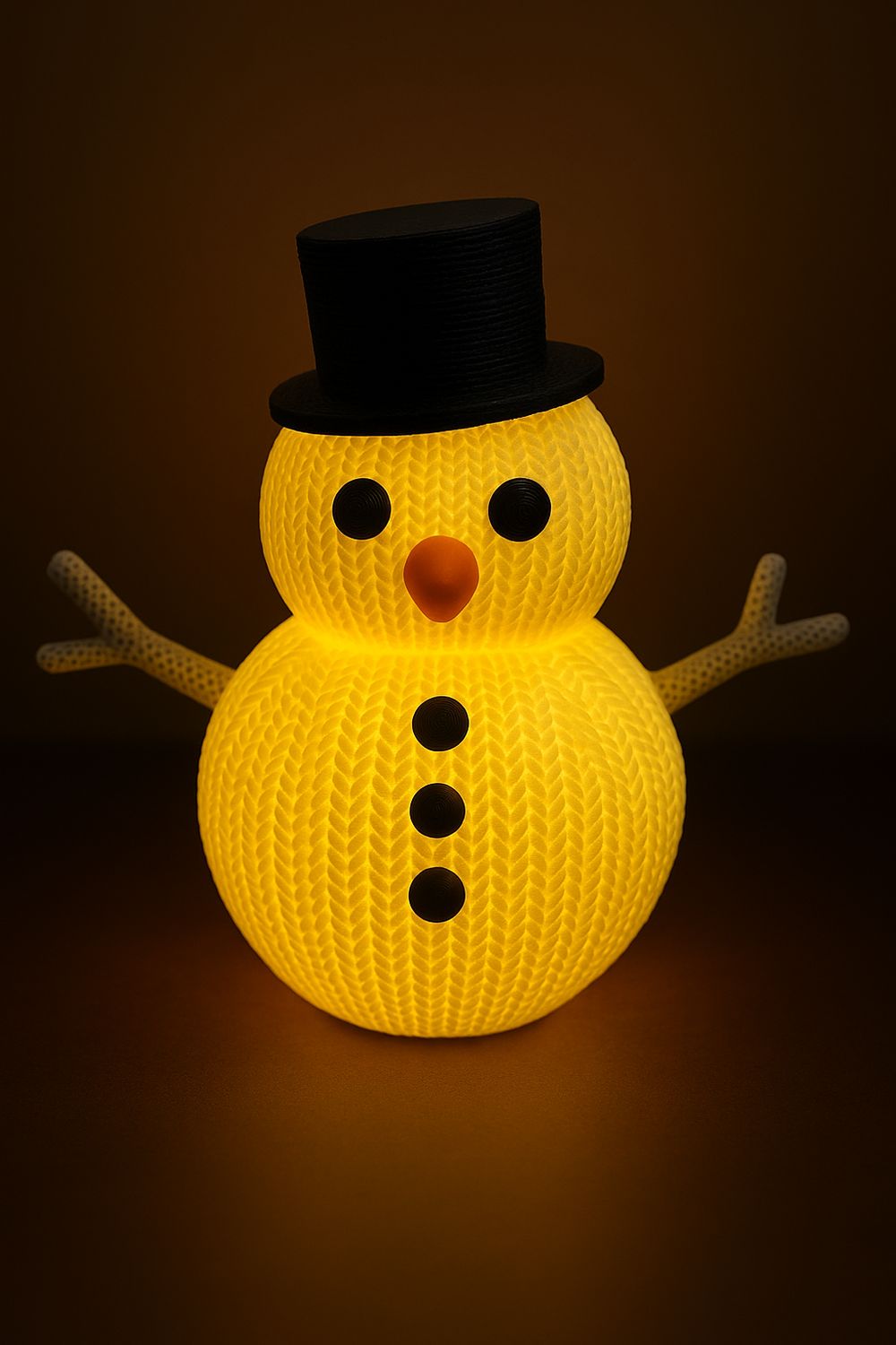 Schneemann Häkelstruktur