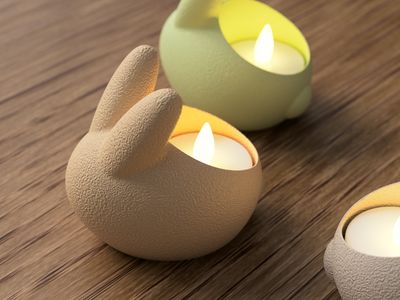 Osterhase LED-Teelicht-Halter