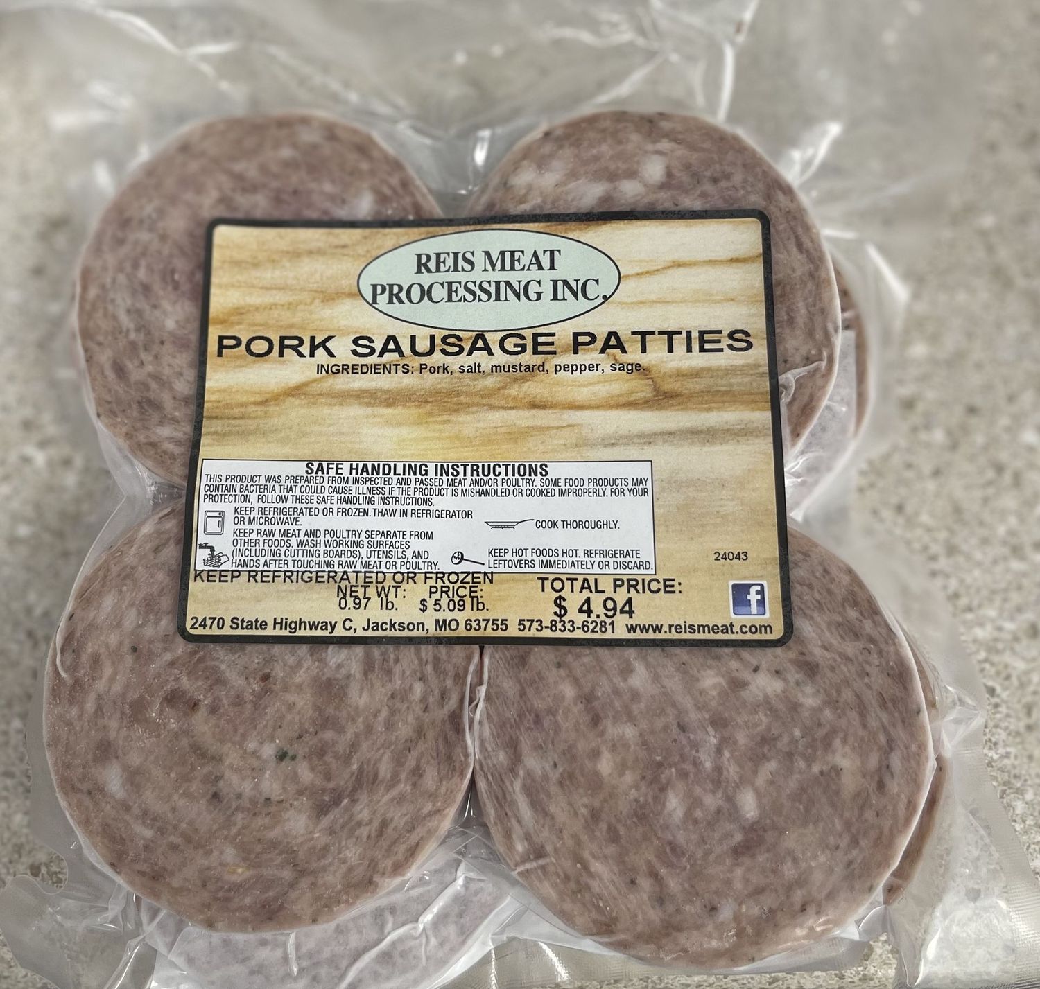 Spicy Pork Suasage Patties