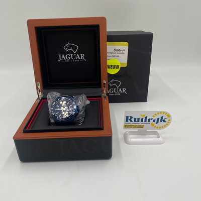 Jaguar J897 metallic blue diver herenhorloge - Nieuw in doos