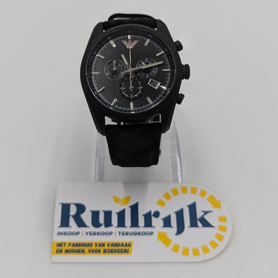 Armani AR6051 special New Tazio herenhorloge zwart - Zgan