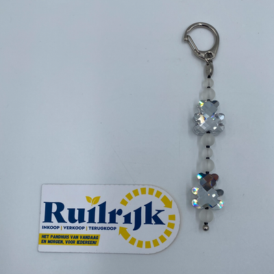 Swarovski sleutelhanger kristal beertjes - Nieuw
