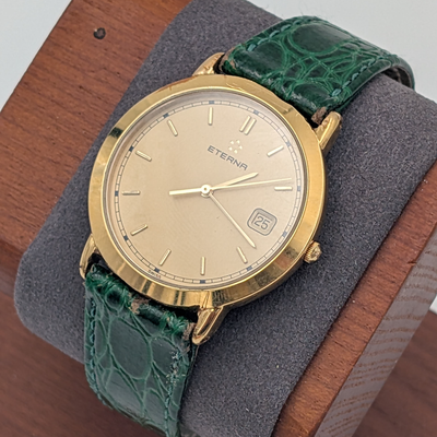 Eterna 33.3mm Classic herenhorloge verguld G10 quartz