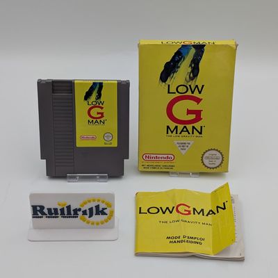 The Low Gravity Man - Nintendo NES Game met doos en boekje