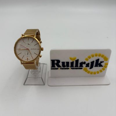 Zinzi Z707 Chronograaf Dameshorloge Roze Wijzer Goudkleur