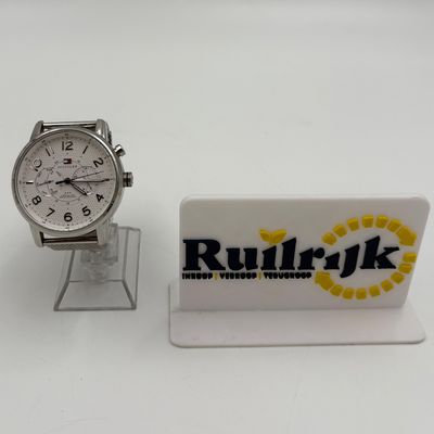 Tommy Hilfiger Calan White Steel 45 mm 1791087 horloge