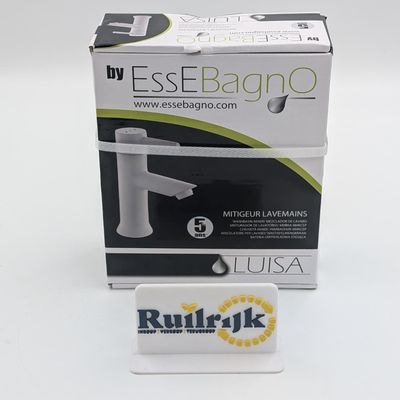 EsseBagno wastafelkraan Luisa laag wit - Nieuw