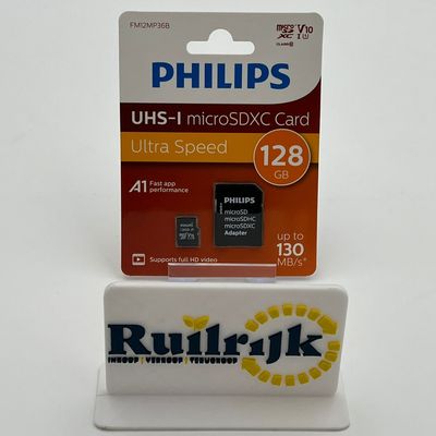 Philips UHS-I 128Gb MicroSDXC SD Kaart - Nieuw