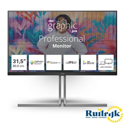 AOC Graphic Pro U32U3CV 32 inch 4K USB C Nano IPS Monitor
