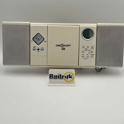 One Concept Cd MP3 Radio player Wit - Nette staat