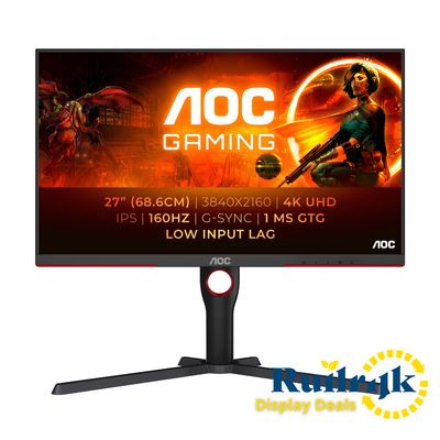 AOC Gaming U27G3X 27 inch 4K Ultra HD 160Hz IPS Monitor -NEW