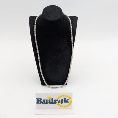 Koningsketting zilver 39gr 925 60cm - Nette staat