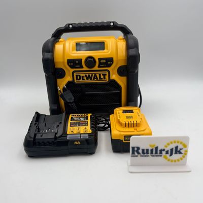 Dewalt DCR019 accu bouwradio met 18v 5ah accu en lader -Zgan