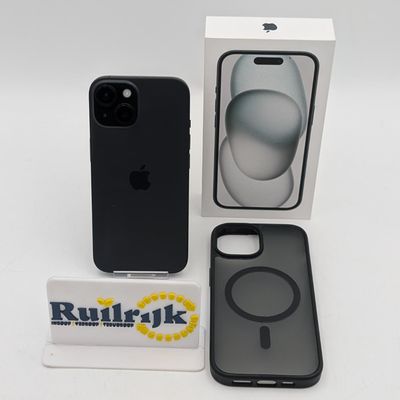 Apple iPhone 15 128Gb Zwart 81 batt - Zeer nette staat