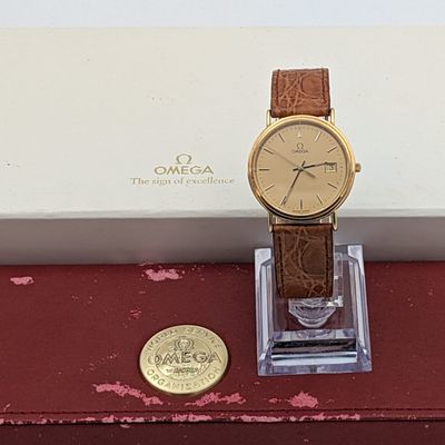 Omega De Ville 32.5 mm 18K Massief goud horloge - Full set