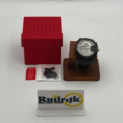 Diesel Heren DZ4479 Mega Chief horloge Zwart - Full set