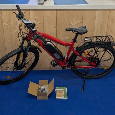 Villette le Chamois elektrische fiets rood accu 250W NIEUW